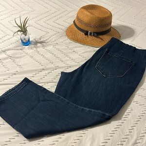 New York & Company Straight Leg Blue Jeans Classic Denim
